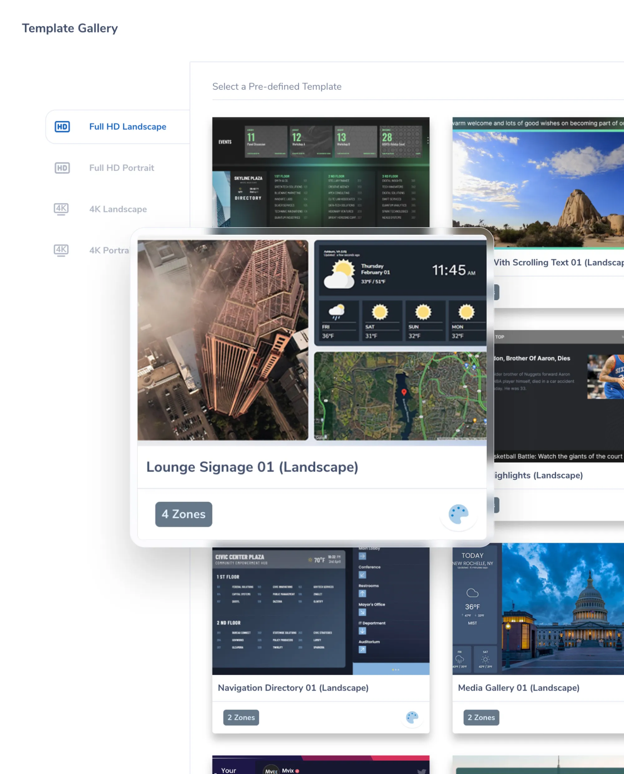 Template Gallery