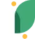 A green and yellow square with a white background.