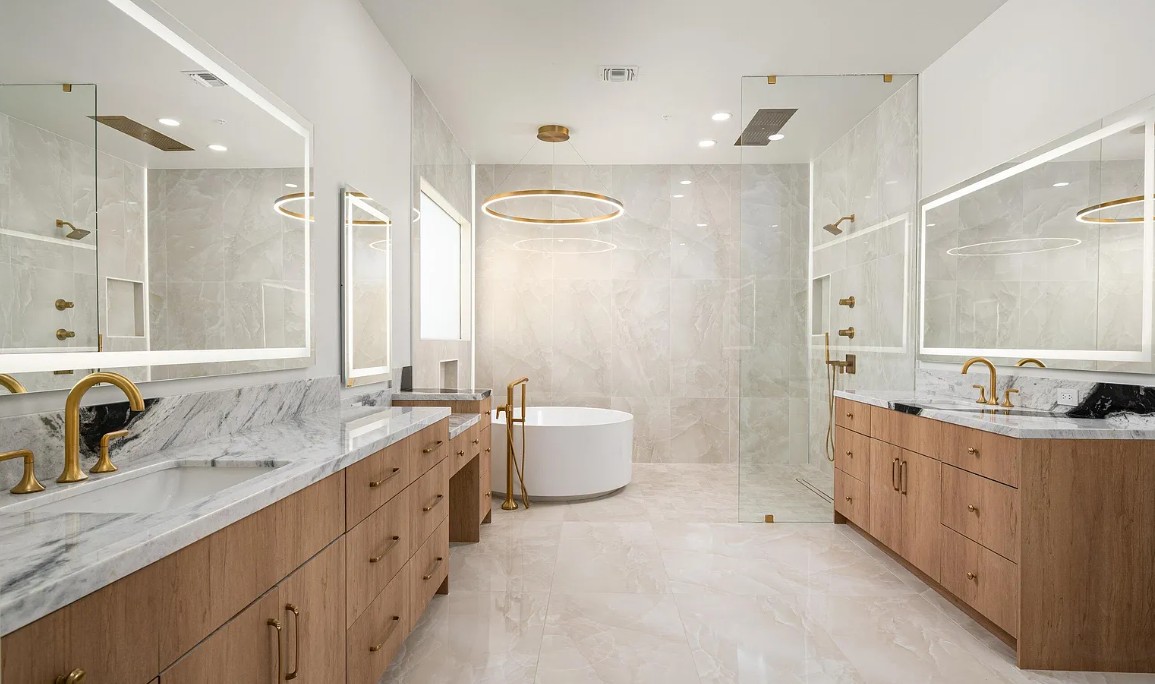 Turquoise Master Bathroom – After 1