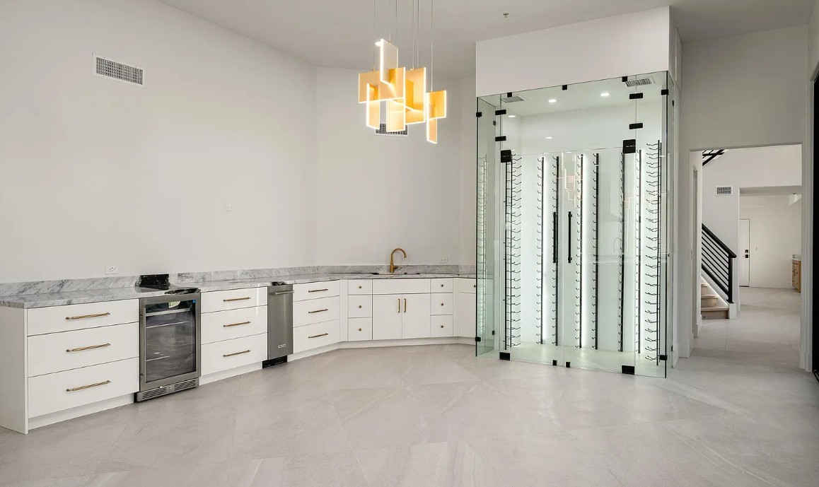 Turquoise Dining Room & Bar Area - After