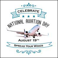 The NASA insignia for National Aviation Day 2015; Credit: NASA / Marian C. Werries