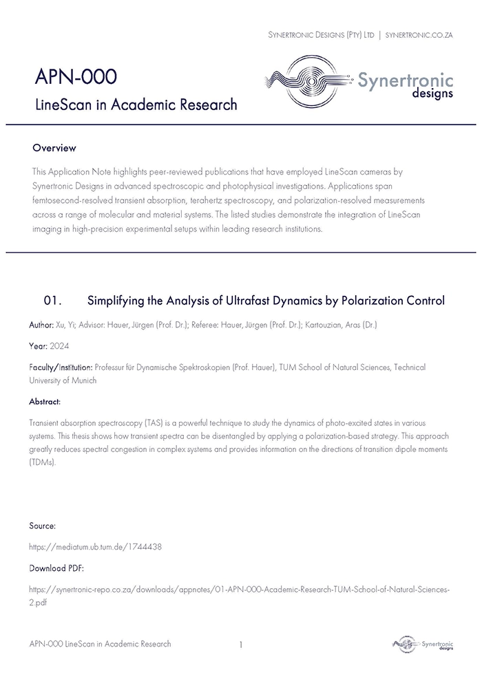 LineScan in Academic Research