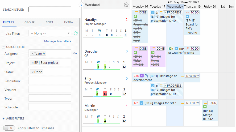 ActivityTimeline_task_management_Quick_filter