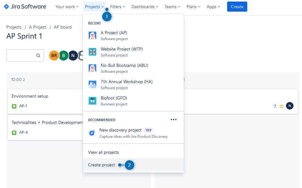 Creating Project in Jira