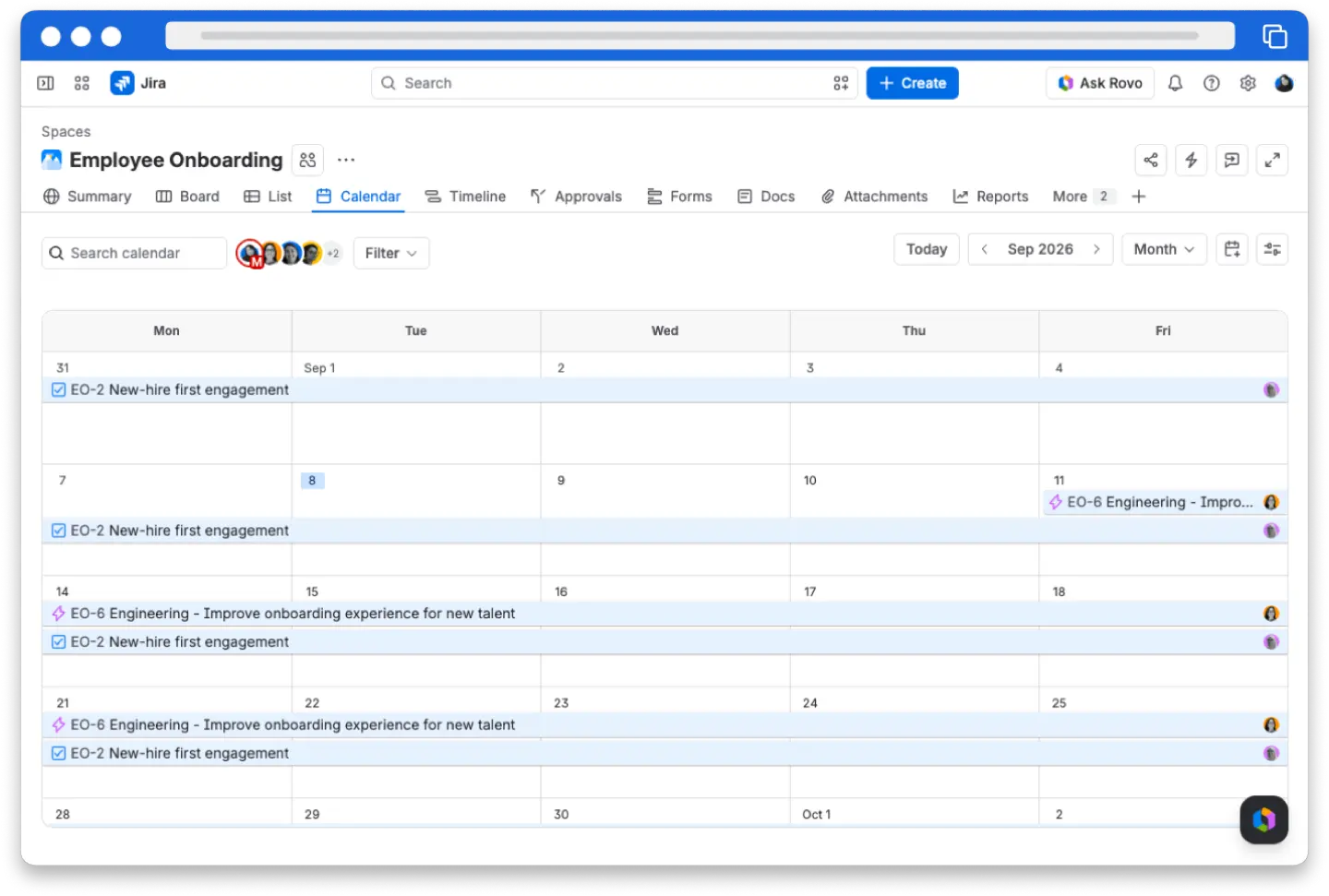 Jira Cloud Time Tracking Report table with progress bars
