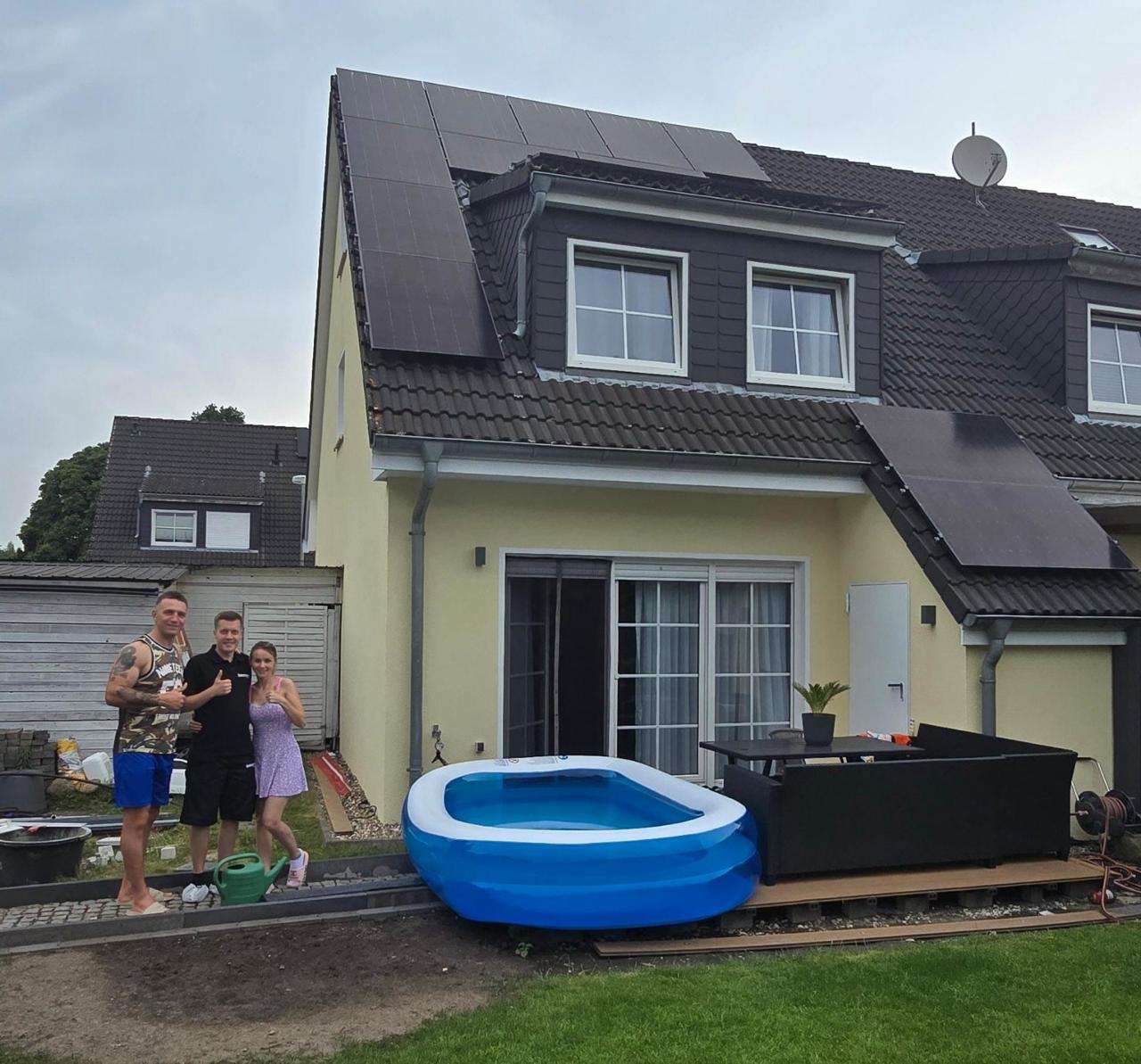 Foto eines Hauses mit Solar und 