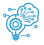 Icon symbolizing continuous improvement and growth in manufacturing operational excellence, driven by our process optimization and industrial automation.