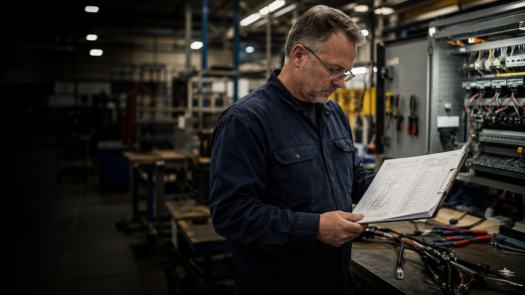 OEM manufacturing leader reviewing make vs buy assembly decision framework on shop floor
