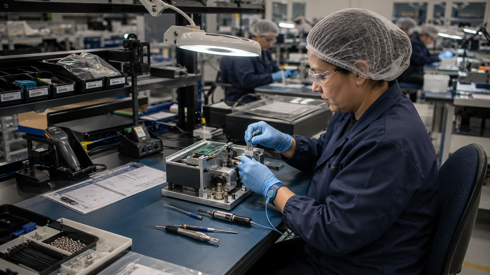 Medical device contract assembly cleanroom operation
