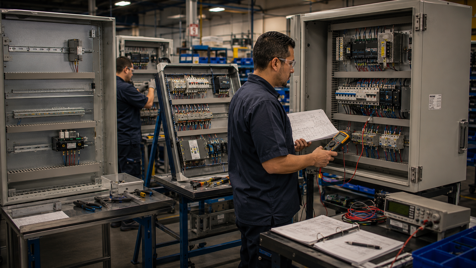 UL 508A panel builder assembling a control panel