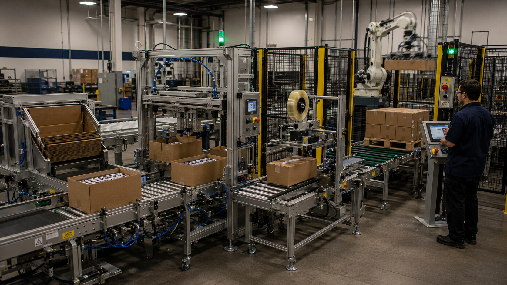 End of line packaging automation cell
