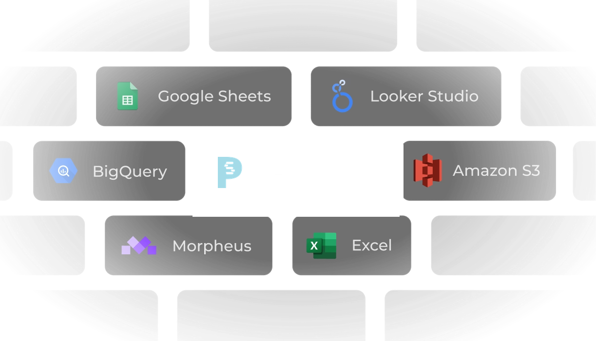 PrestaShop conectado con destinos de datos