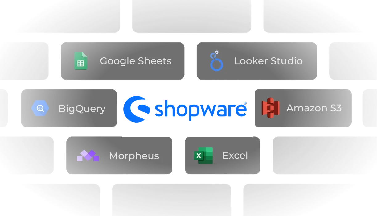 Shopware reporting destinations