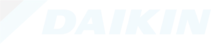Daikin logo in light blue and white minimalist design