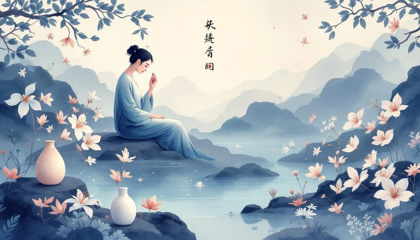An illustration depicting the integration of traditional Chinese medicine with conventional medicine for IBS treatment.