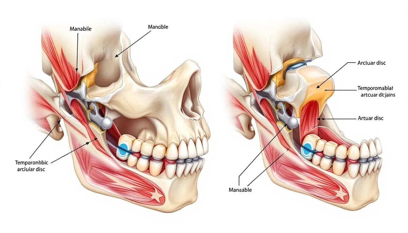 A visual representation of non-surgical treatments for temporomandibular disorder (TMD).