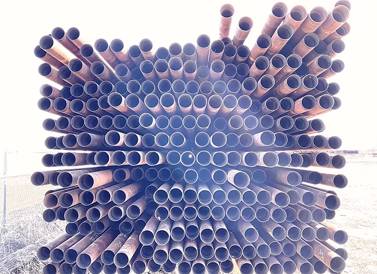 Stacked pipes