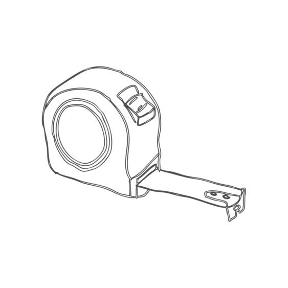 Sketch of a tape measure