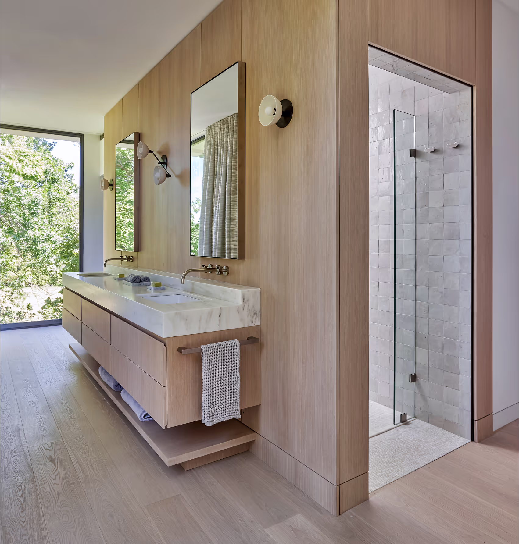 Bathroom Hardwood Floor