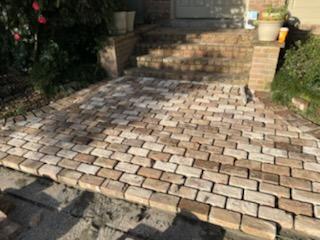 Reclaimed hard tan thin brick