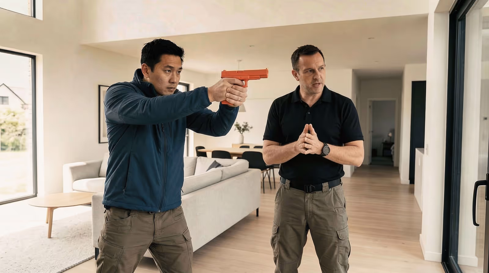 Private firearms training with PracTac Defense Training instructor.