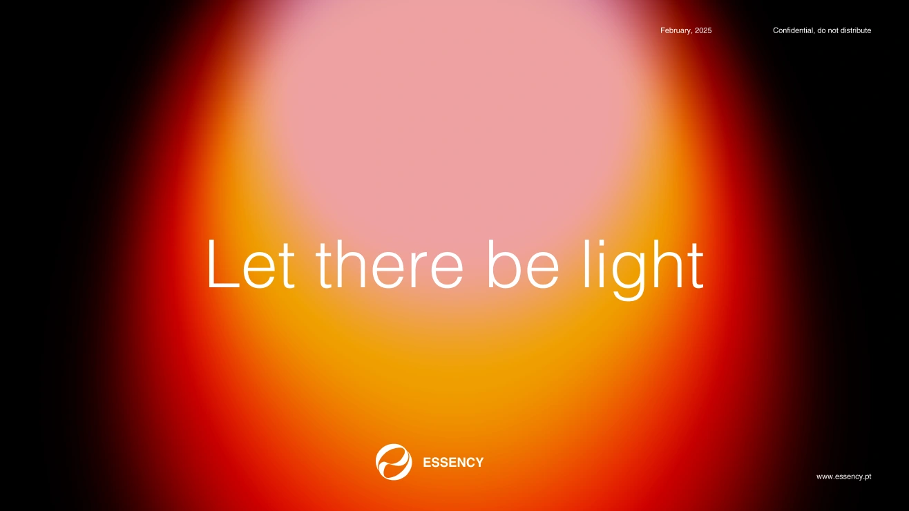 Closing slide: Let there be light