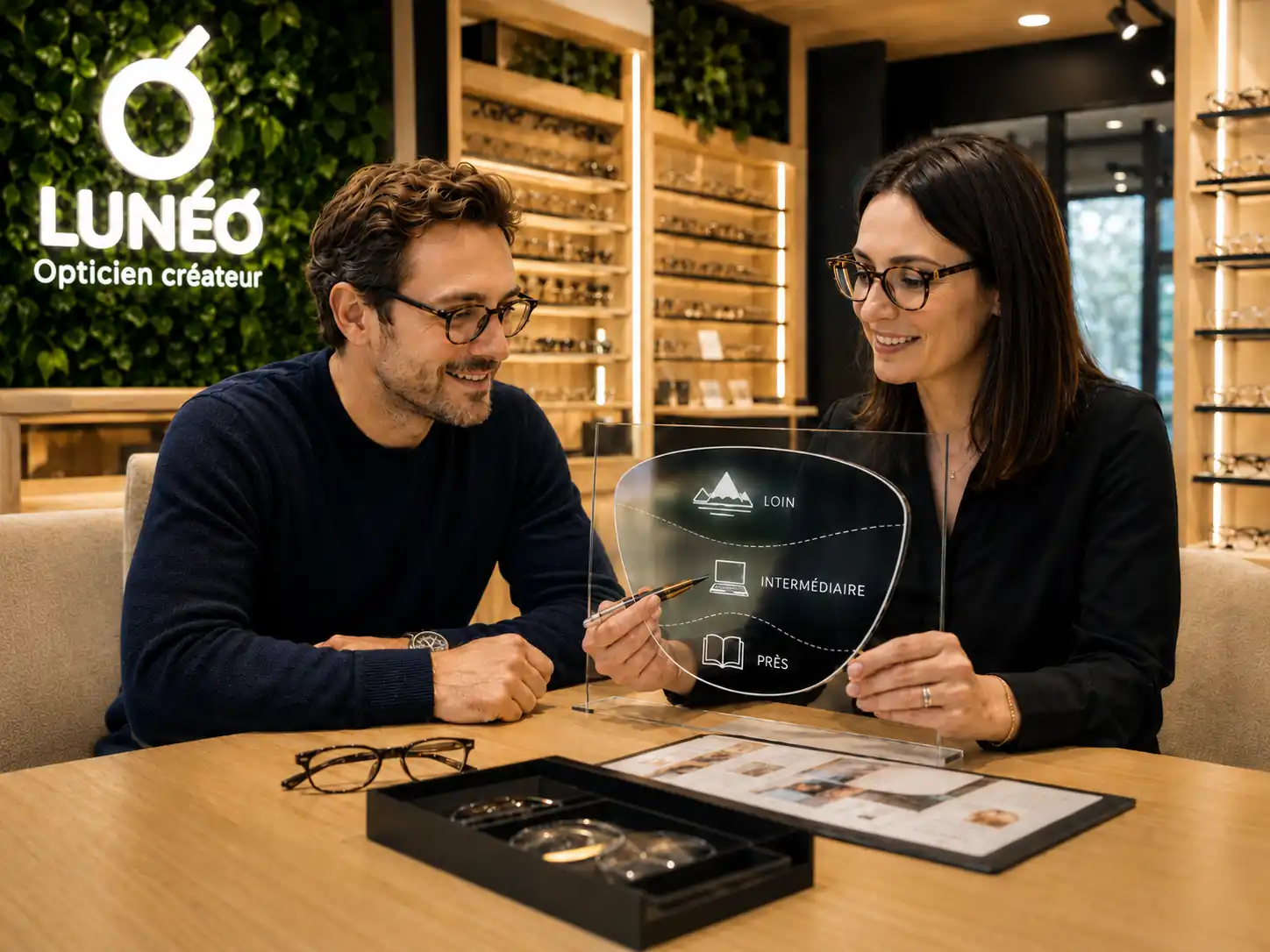 Verres progressifs chez Lunéo opticien à Verneuil