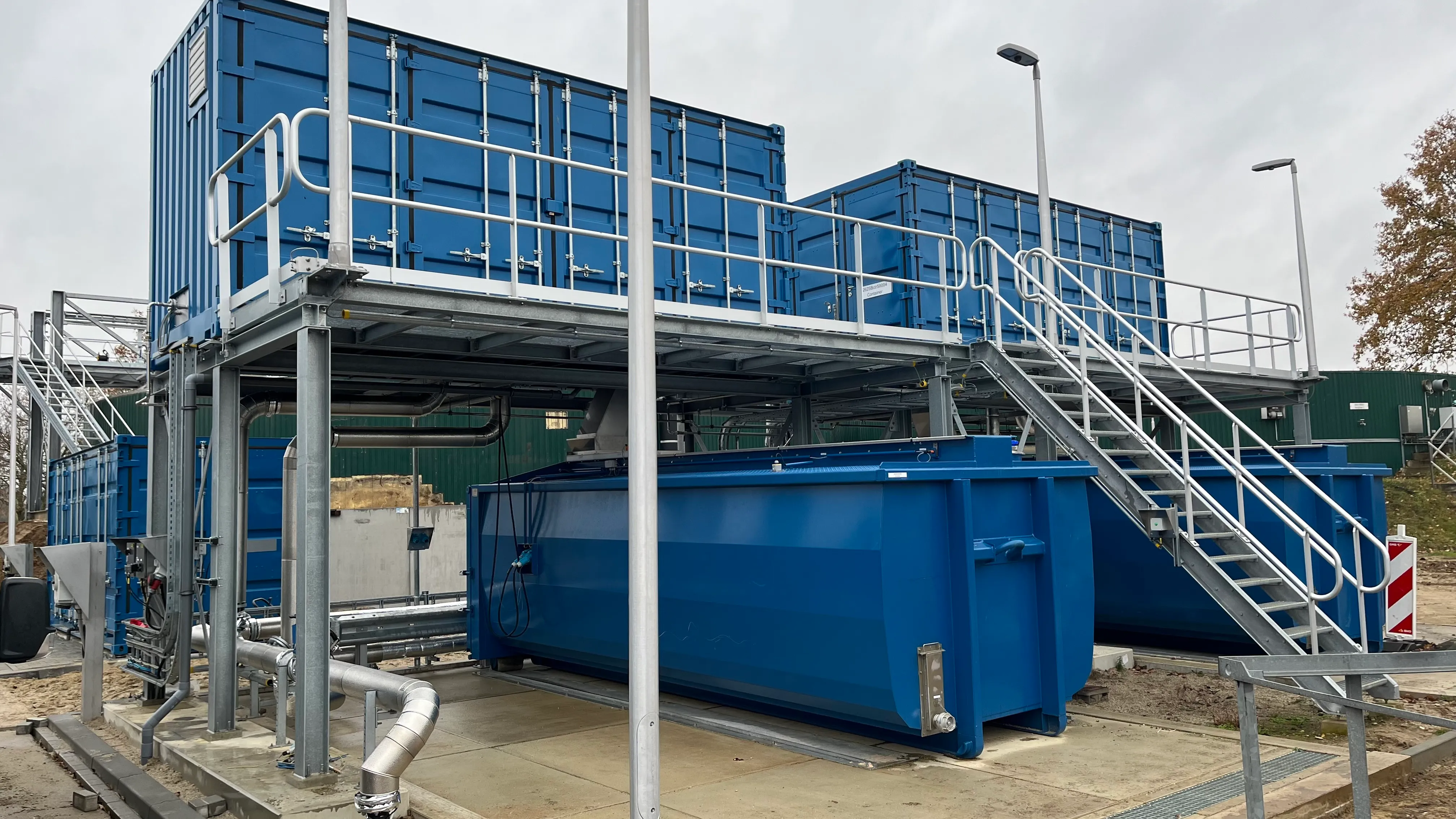 Modulaire opstelling slibontwatering Venlo