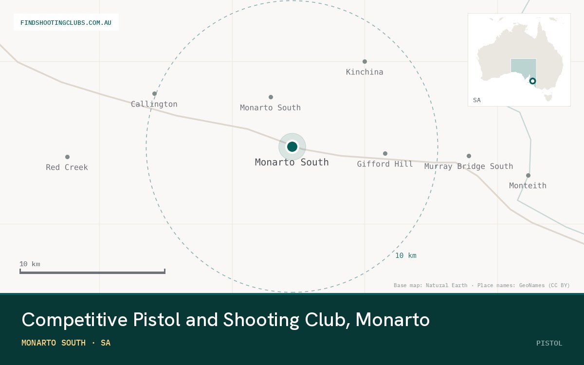Competitive Pistol and Shooting Club, Monarto