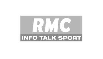 Logo RMC avec le texte INFO TALK SPORT en dessous.