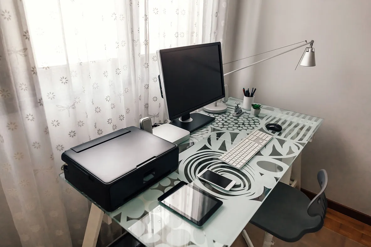 complete-work-from-home-setup-with-chair--printer-and-proper-lighting-edge-tutor
