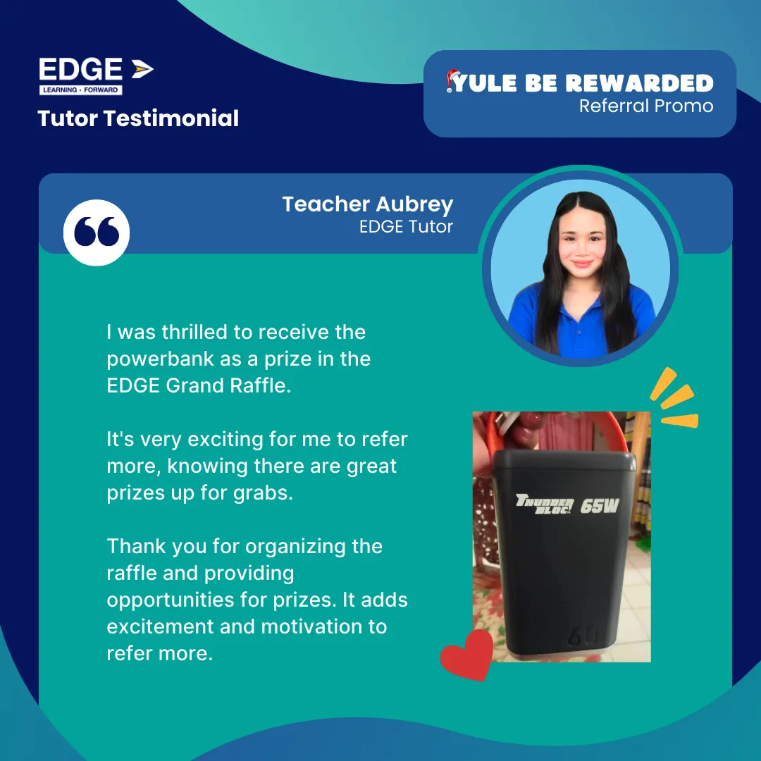 Teacher Community: Highlights from Referral Promos at EDGE Tutor!