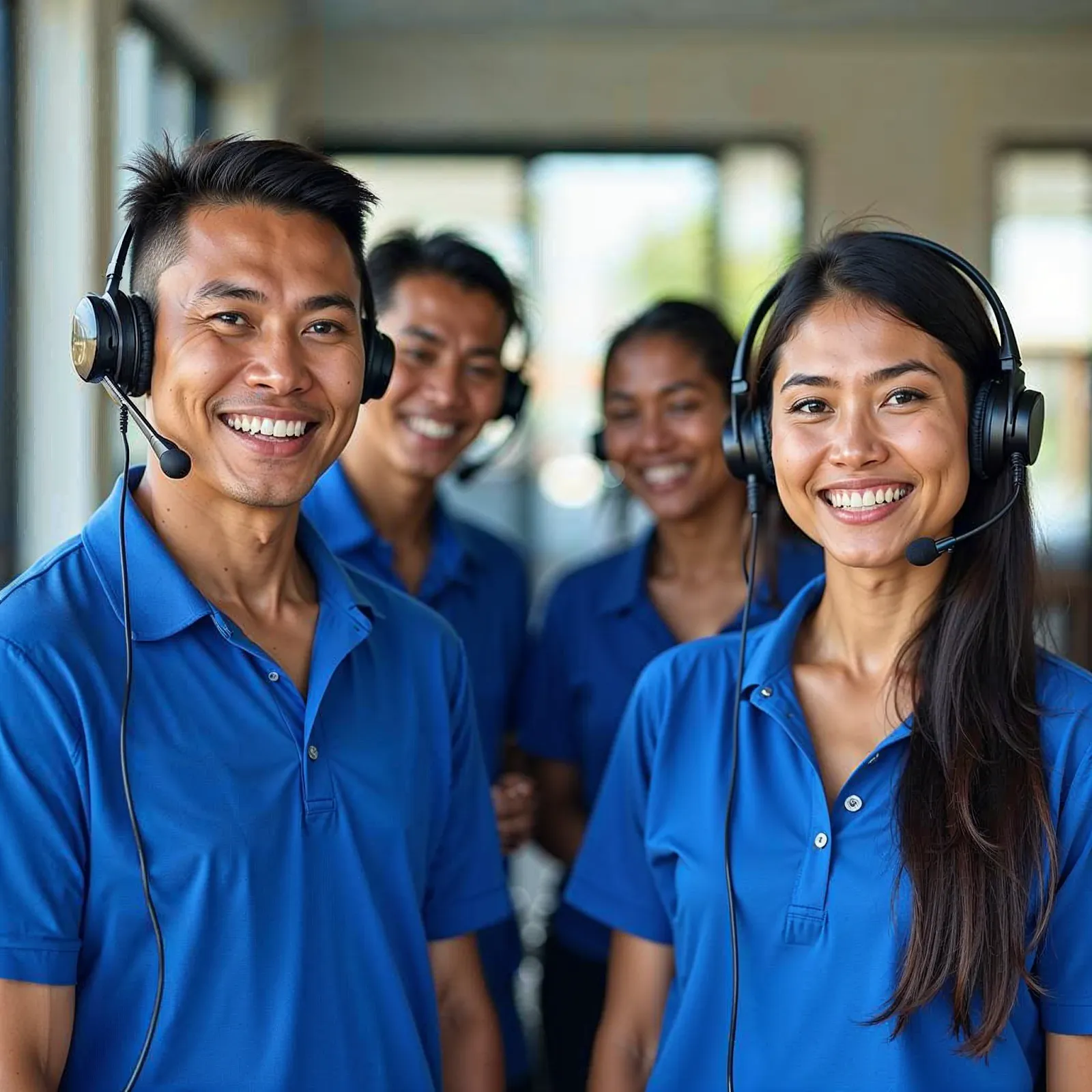 group-of-online-teachers-wearing-blue-and-headphones-smiling-edge-tutor