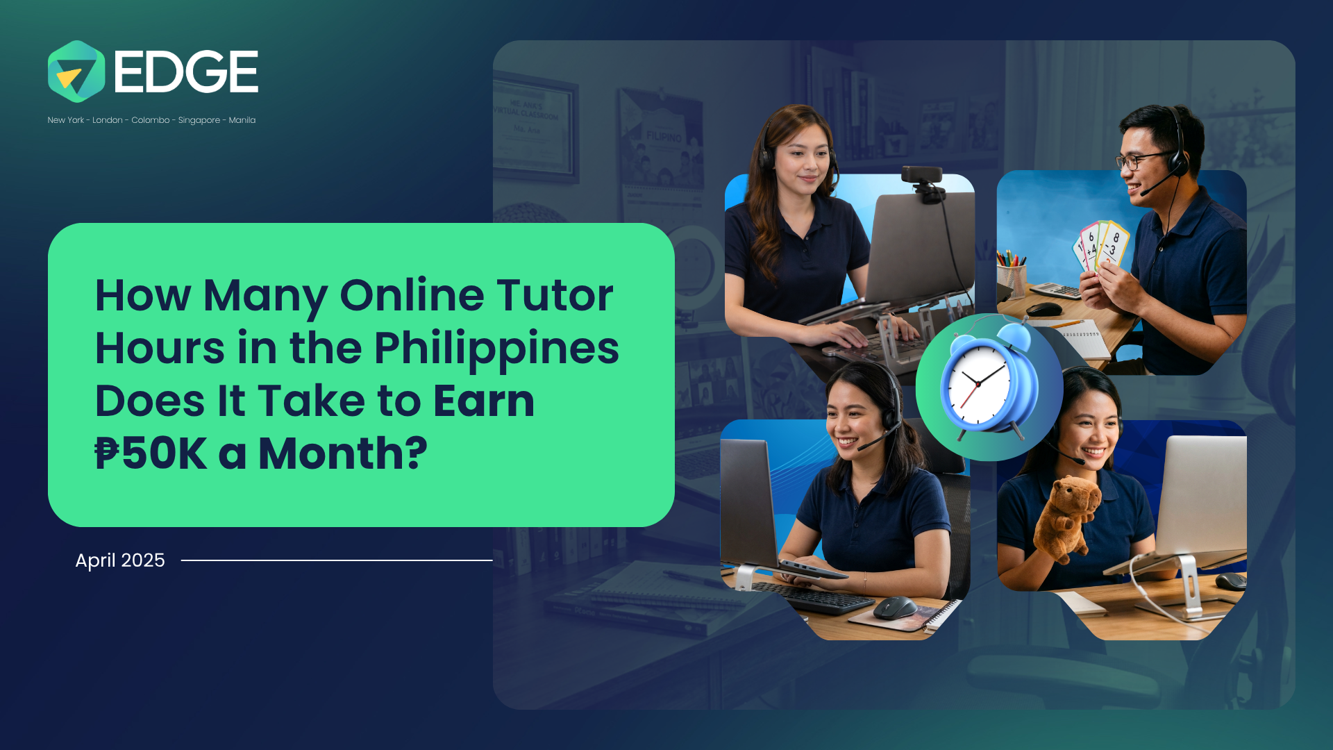 How Many Online Tutor Hours in the Philippines Does It Take to Earn ₱50K a Month?