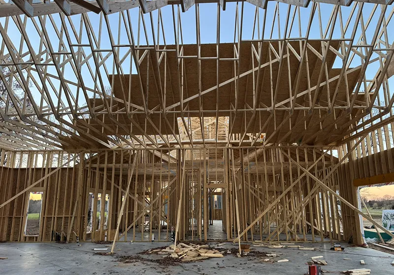 Clark Custom Home Project During construction