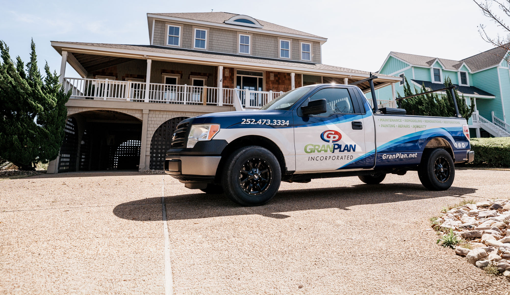GranPlan on-site in the Outer Banks, NC