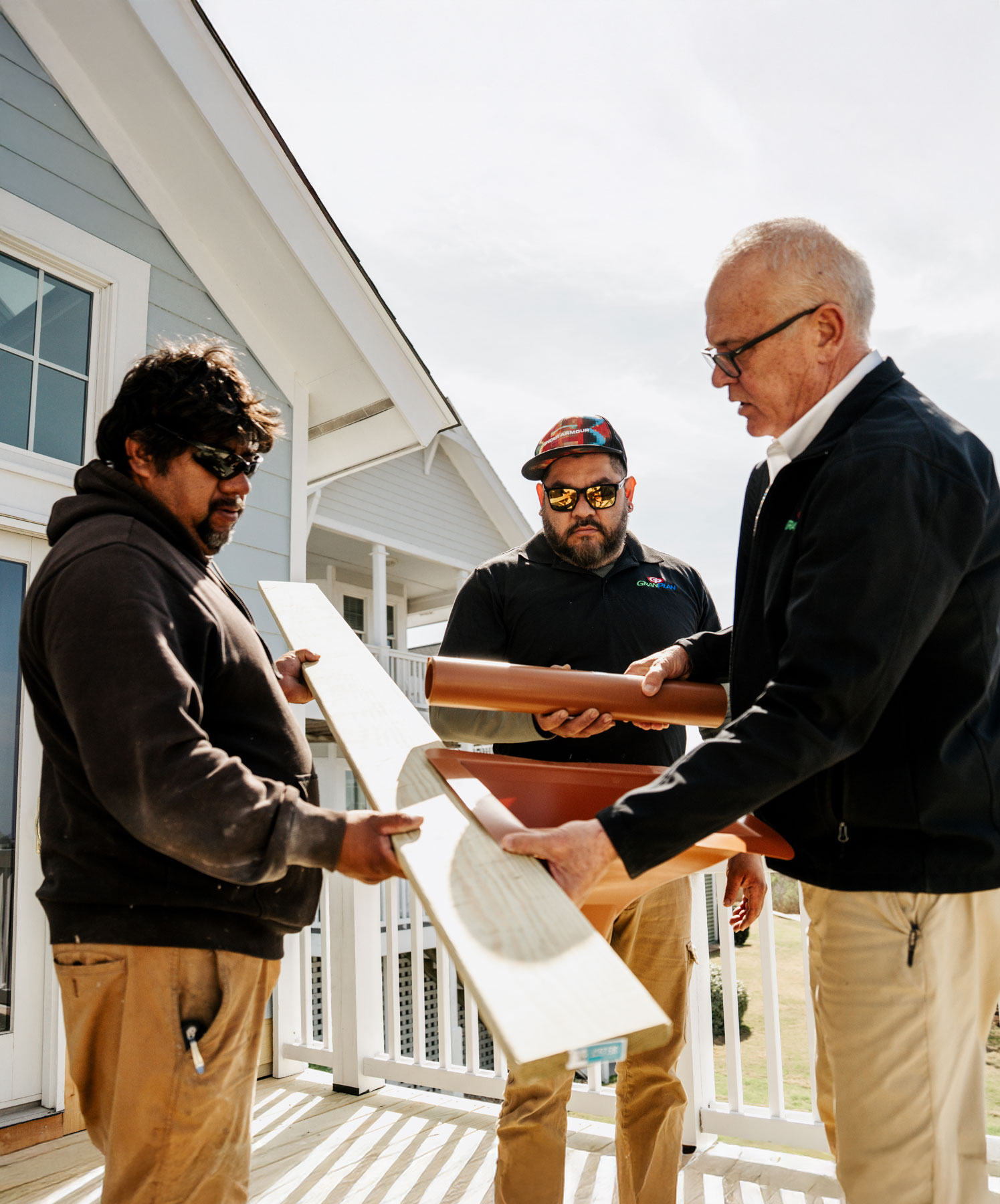 Glenn Paul and the GranPlan team on-site at a Renovation Project
