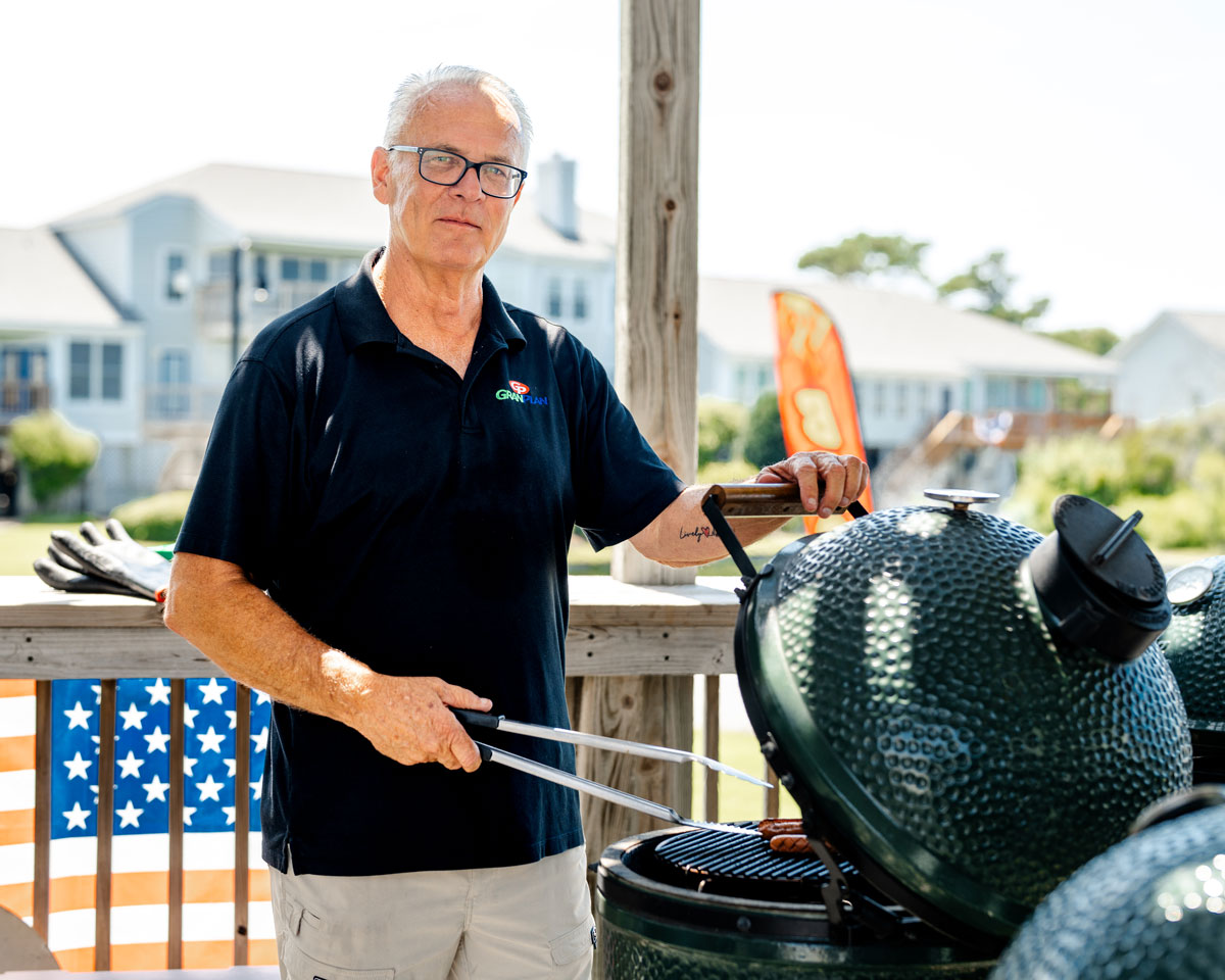 Glenn Paul Grilling for July 4th Outer Banks Community Event