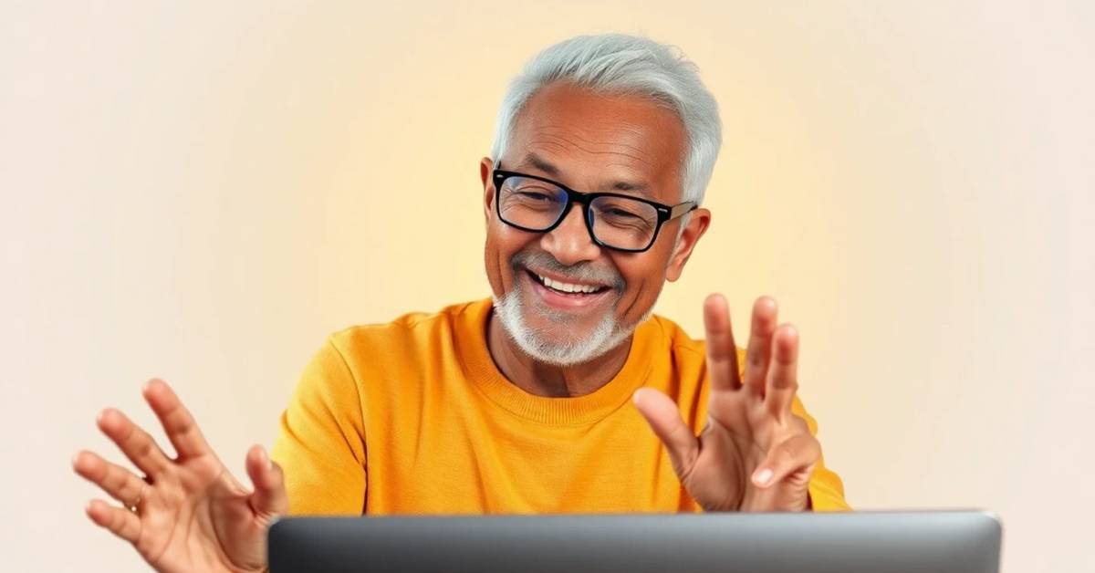 Senior seeing Google AI mode