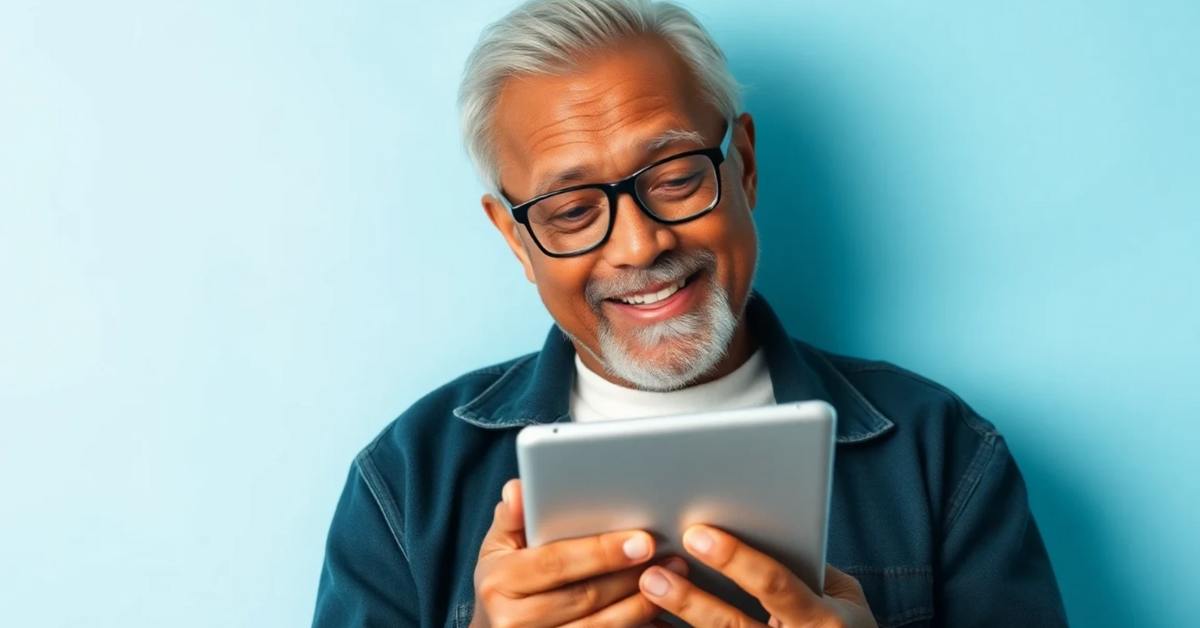 Senior seeing Google AI mode