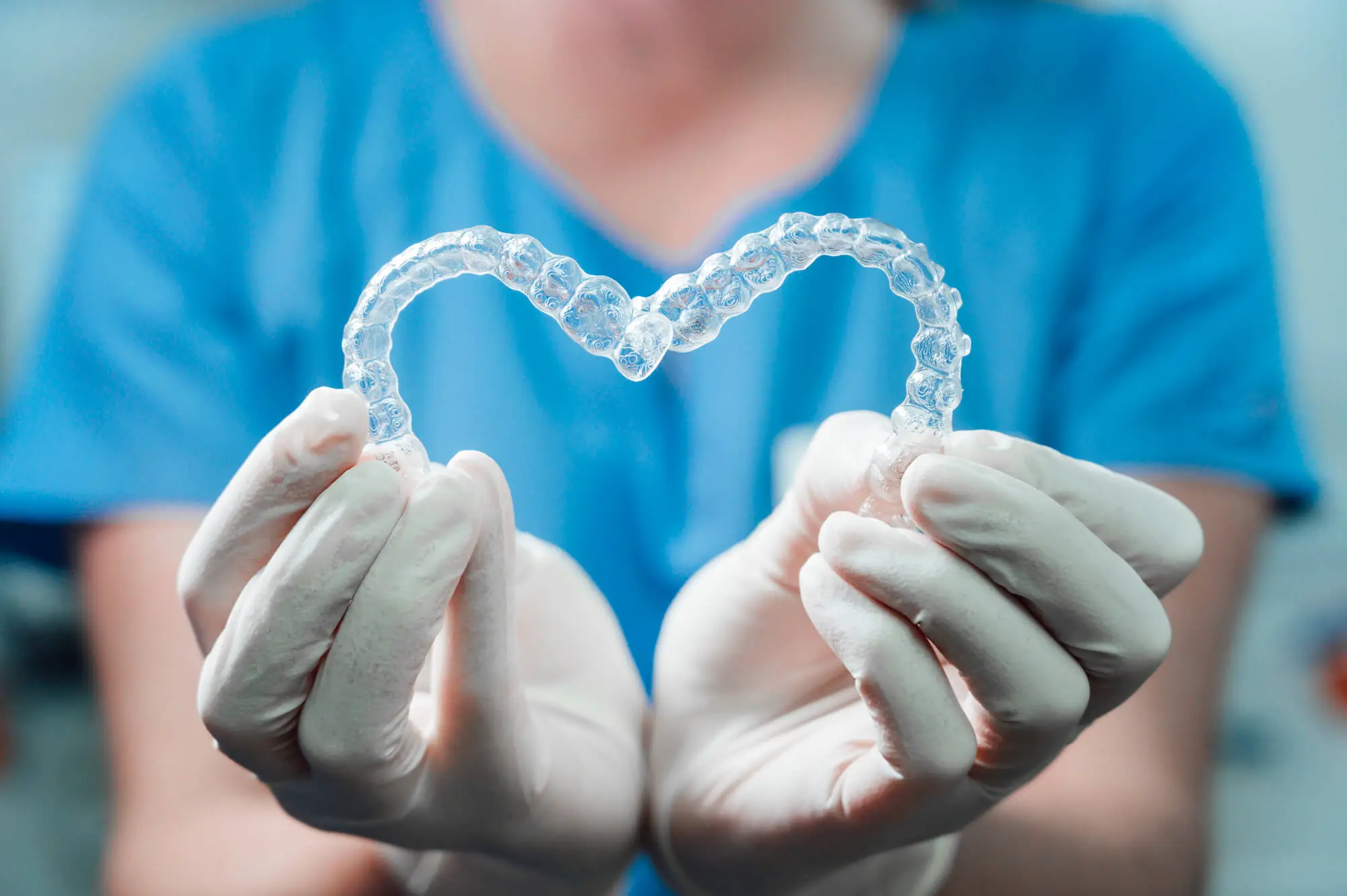 Clear aligners in hand cosmetic dentistry in Florence, SC