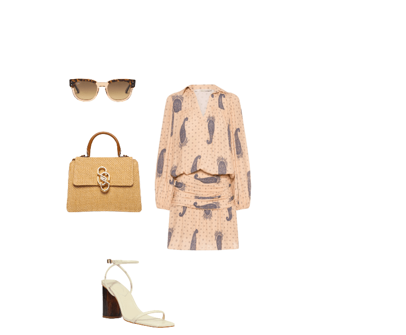 Look casual chic para verão com vestido estampado