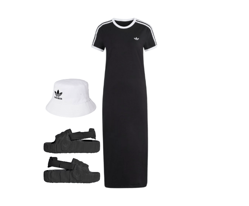 Look casual feminino para verão com vestido esportivo