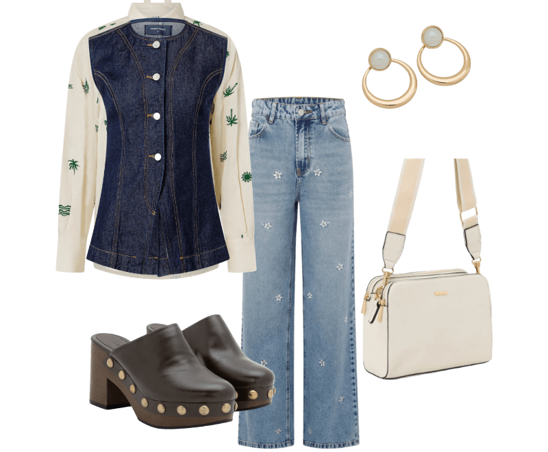 Look casual feminino com jaqueta jeans
