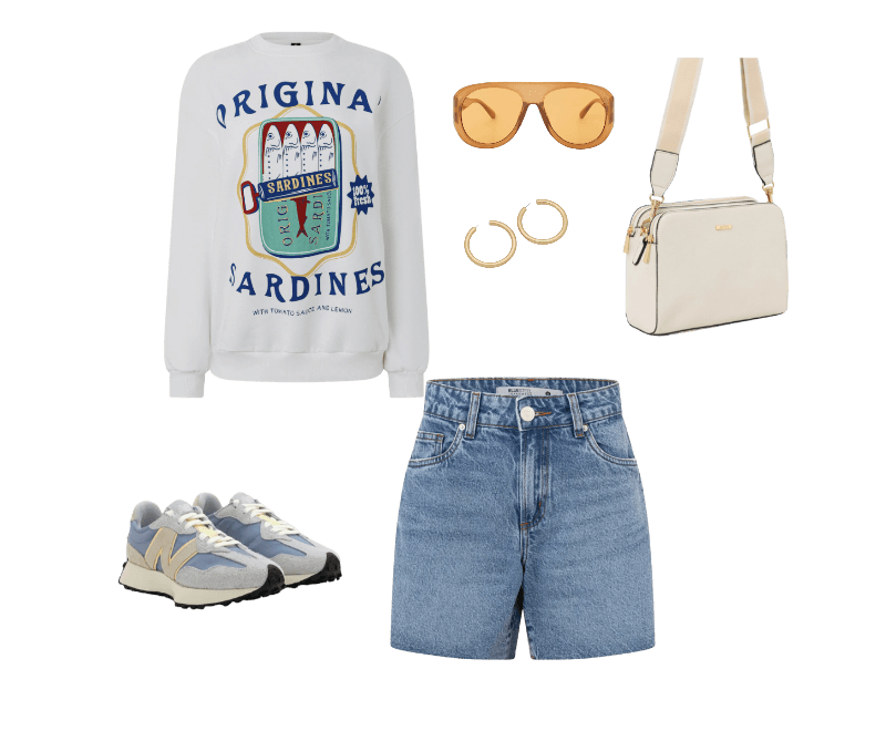 Look casual feminino para passeio com moletom estampado