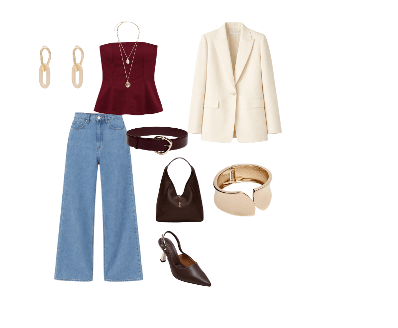 Look casual chic feminino com blazer e jeans