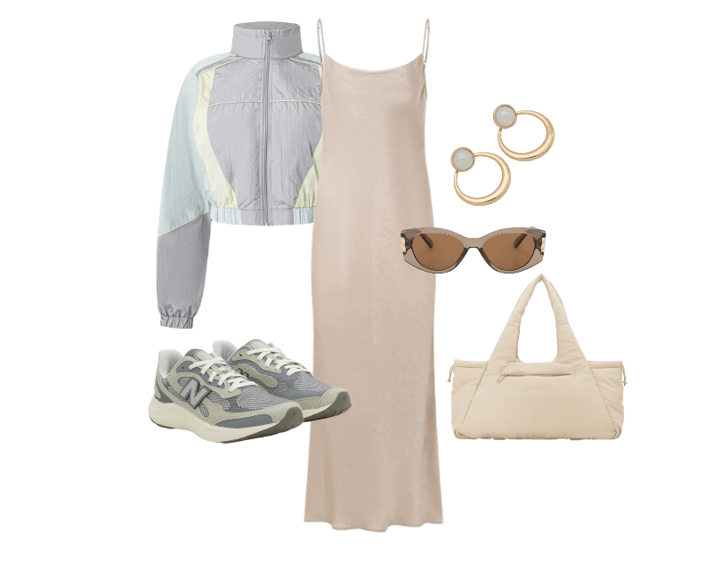 Look casual chic feminino com vestido slip