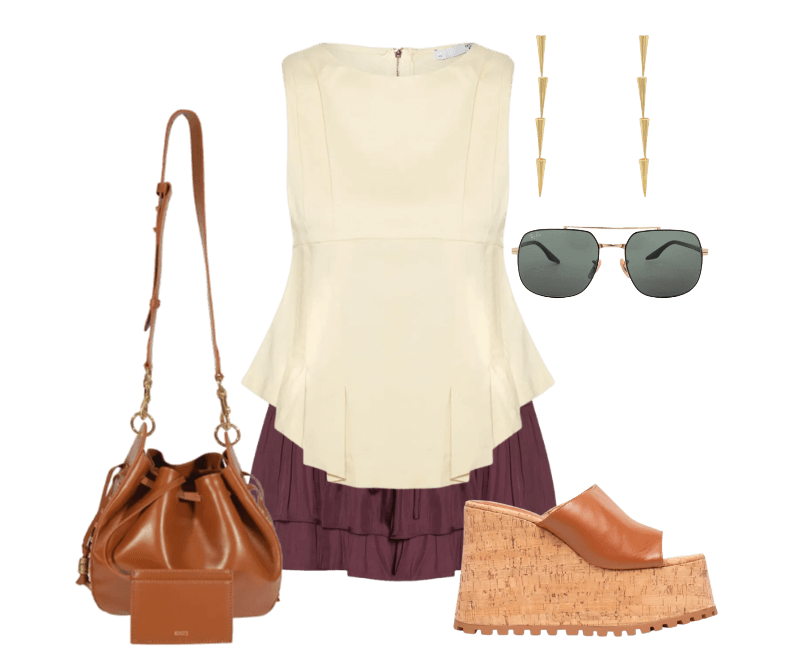 Look casual chic verão com vestido plissado