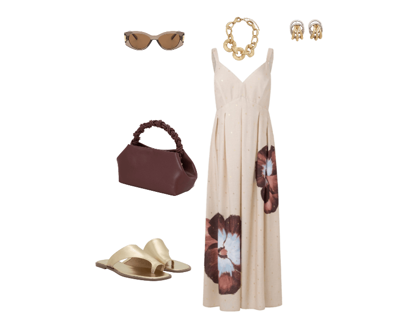 Look floral para verão com vestido estampado