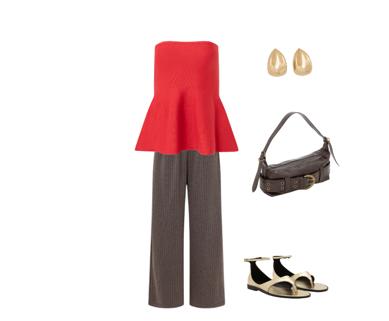 Look elegante casual com blusa peplum